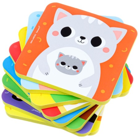 Soft puzzle for kids “Who whose baby is?”, 8 puzzles, crush me-10