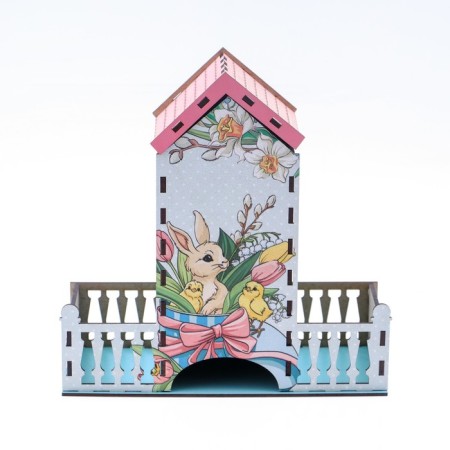 Tea house "Easter", 20 x 20 x 8.6 cm.-4