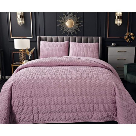 A set with a bedspread "Irma", size 160x220 cm, 50x70 cm, color of the powder-7