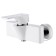 Shower mixer D&K DA1433116, single -leaf, white/chromium