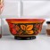 Berry salad bowl, medium, Khokhloma