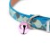 Collar "mermaid", artificial leather, 31 x 1 cm, mix of flowers