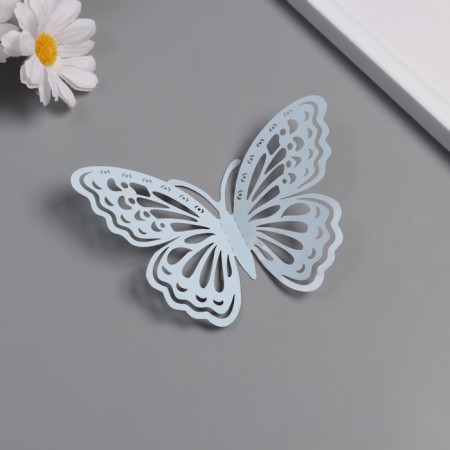 Stick Paper "Butterflies with patterns" matte blue set 12 pcs 12 cm, 10 cm, 8 cm-1