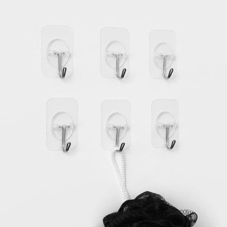 Velcro hook "Classic", 6 pcs, transparent-2