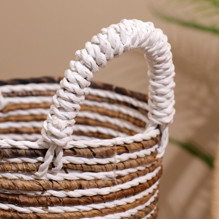 Wicker basket 27x27x25 cm-5