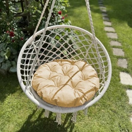 Villy swing pillow, diameter 60 cm, beige color-1