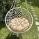 Villy swing pillow, diameter 60 cm, beige color