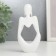 Souvenir Polystone "Abstraction - I do not hear anything" white 12.7x5.3x6 cm