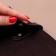 The fastener is sewn for the bag, on the button, 15.5 × 2.5 cm / 4.5 × 2.5 cm, brown / silver color