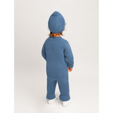 Knitted Knot Killed with a cap Amarobaby Pure Love Tot, height 62 cm, blue color-19