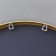 Mirror "matte gold", wall -mounted, 50 × 4 cm