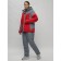 Ski suit female, size 58, red color