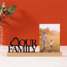 Photo frame wood, acrylic 10x15 cm 