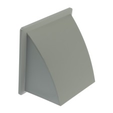 The output of the wall zein, 170 x 170 mm, d = 125 mm, with a check valve, gray