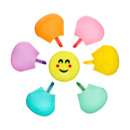 A set of markers of textbooks 6 colors, flower, in a package-3