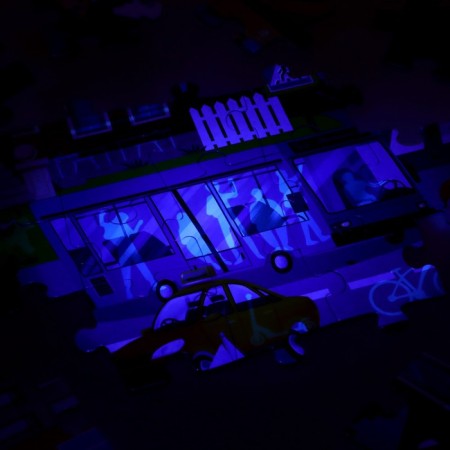 Puzzle with the flashlight "City Life", 88 details-5