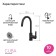 IDDIS Cuba kitchen mixer with a filtered water channel, black
