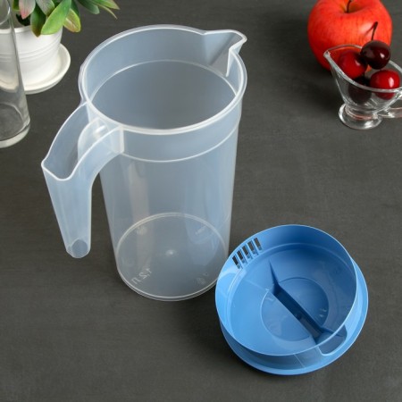 A jug with a lid, 1.2 l, color mix-3
