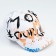 Baby Minaku “graffiti”, white color, size 54