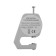 Electronic tundra thickness, metal, range 0-10 mm, accuracy 0.01 mm