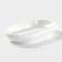 Porcelain dish, 14 × 7.5 cm, white color