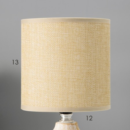Hand lamp with lampshade Risalux "Sharon", E14, 40 W, coffee with milk, 13 × 13 × 27 cm-2