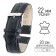 Watch strap, male, 22 mm, harness 80 mm, larynx 120 mm, genuine leather, black