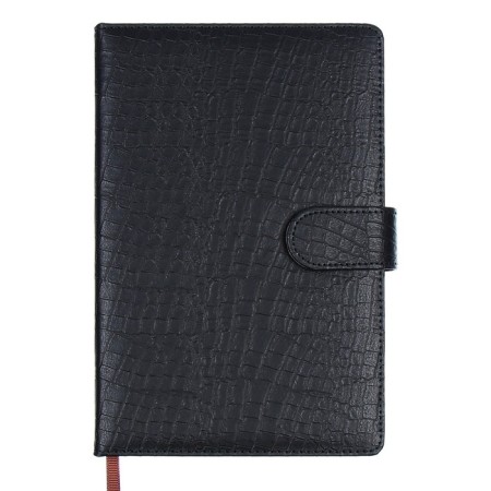 The diary is low, PVC cover, A5 format, 140 sheets in a cage, button, reptile, mix-12
