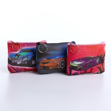 Monetnik's wallet with a zipper, color mix