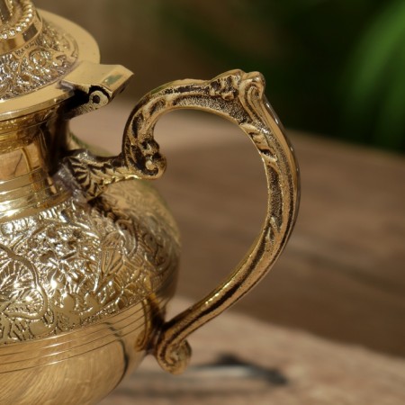 Teapot 21x12x23 cm, brass-5