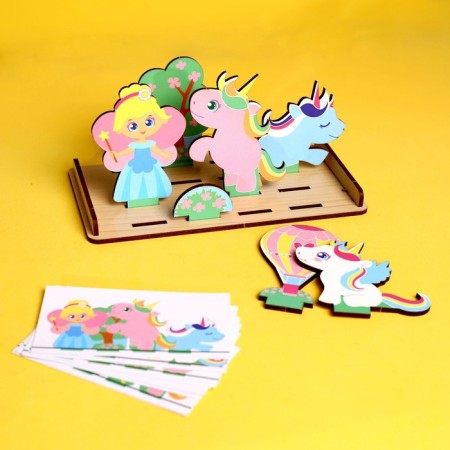 Puzzle. Repeat according to the "world of unicorns"-1