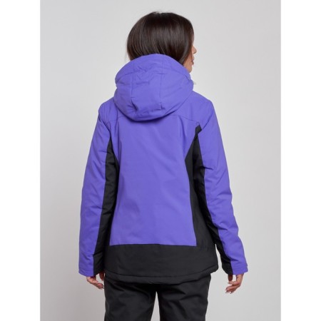 Ski jacket female, size 42, dark purple color-3