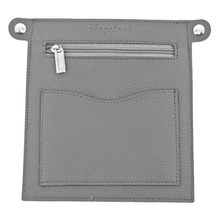 Women's bag B2816-05140, gray, genuine leather, 31x8x33 cm-2