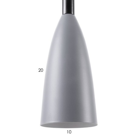 Bayerlux suspension lamp Bayerlux "drop" 1x40W E27 gray10x10x28-128 cm-6