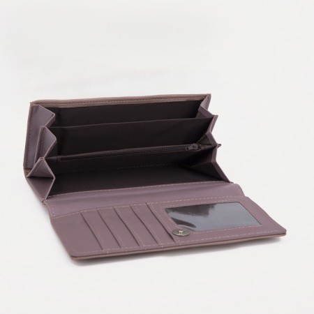 Women's wallet on magnet, pink color-2