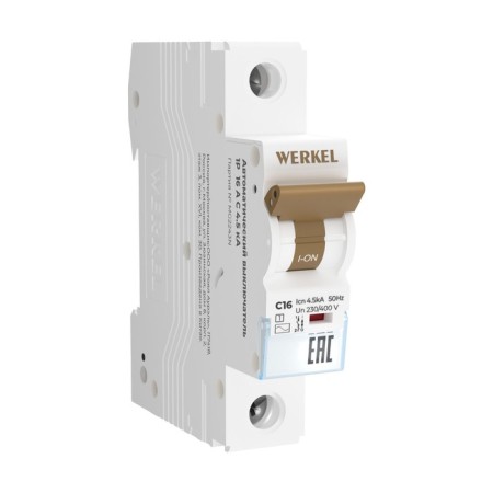 Aircraft circuit breaker 1P 16 A C 4.5 KA W901P164