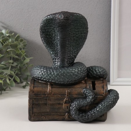 New Year's piggy bank "Cobra on the chest" 20 x 17 x 12 cm.-5