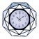 Wall clock, series: interior, "Fayzio", 40 x 40 cm, mix