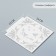 Stencil plastic "frame - plant pattern" 13x13 cm