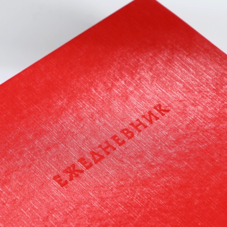 Deliciper of Leduced A5, 160 liters. Solid cover. Leatherette. Red. Cream block-8