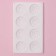 The form for baking the share of "sweets. Zavitka", silicone, 8 cells, 29.5 × 17 × 1.5 cm, white color