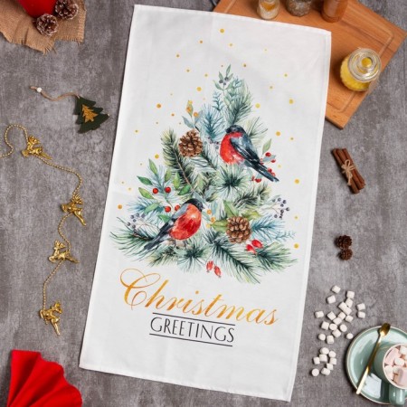 Ethel towel "SHRISTMAS BELLS" 40x73 cm, 100%HL, sarzha 190 g/m2