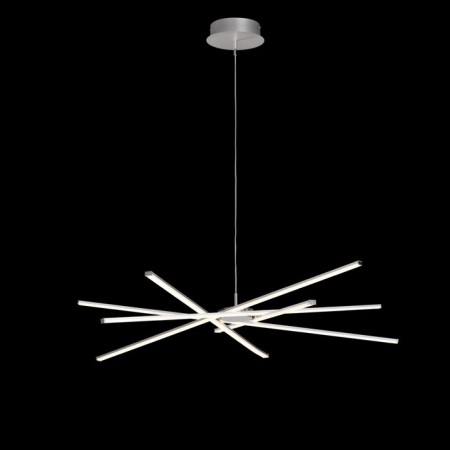 Suspended chandelier Mantra Star, Led, 4800lm, 3000k, 350 mm, silver color-1