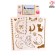 Children's tattoos-transfers, 10 × 15 cm, set 2 sheets, gold, “cats, hearts and stars”