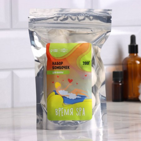 A set of bathtub bombs in the "spa time" 5x40 g in a package-2