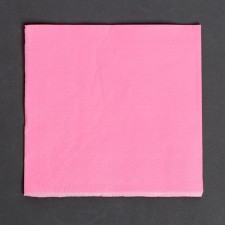 Paper napkins, plain, 25x25 cm, set 20 pcs., Pink color
