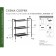Shoe for shoes "Geneva-13", 3 shelves, 45 × 27 × 60 cm, black color