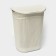 Besnaya basket with a lid "Knitting", 55 l, 45 × 36 × 57 cm, color white rattan