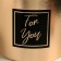 Gift gift, packaging, “for you”, gold, 12 x 12 cm