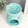 Aroma lamp ceramics "Lotuses" Blue 11.2x10x10 cm